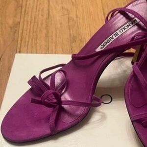 Manolo Blahnik strappy heels orchard size 38